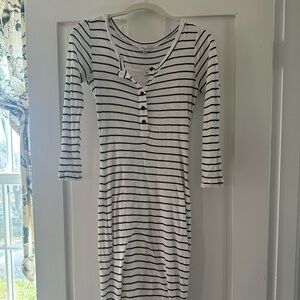 Splendid Navy & White Striped Dress